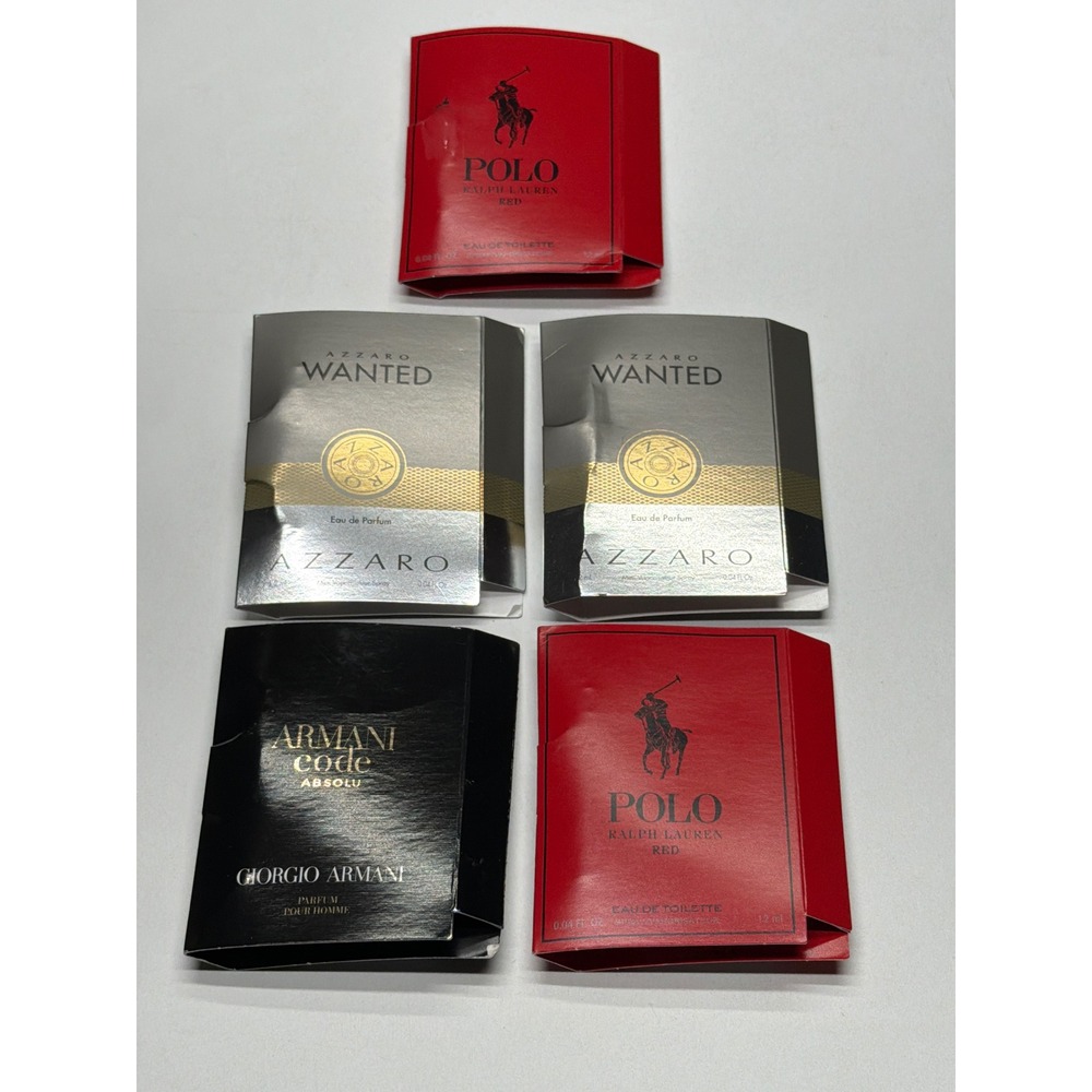Giorgio‎ Armani Polo Ralph Lauren Azzaro Fragrance Sample Set Gift